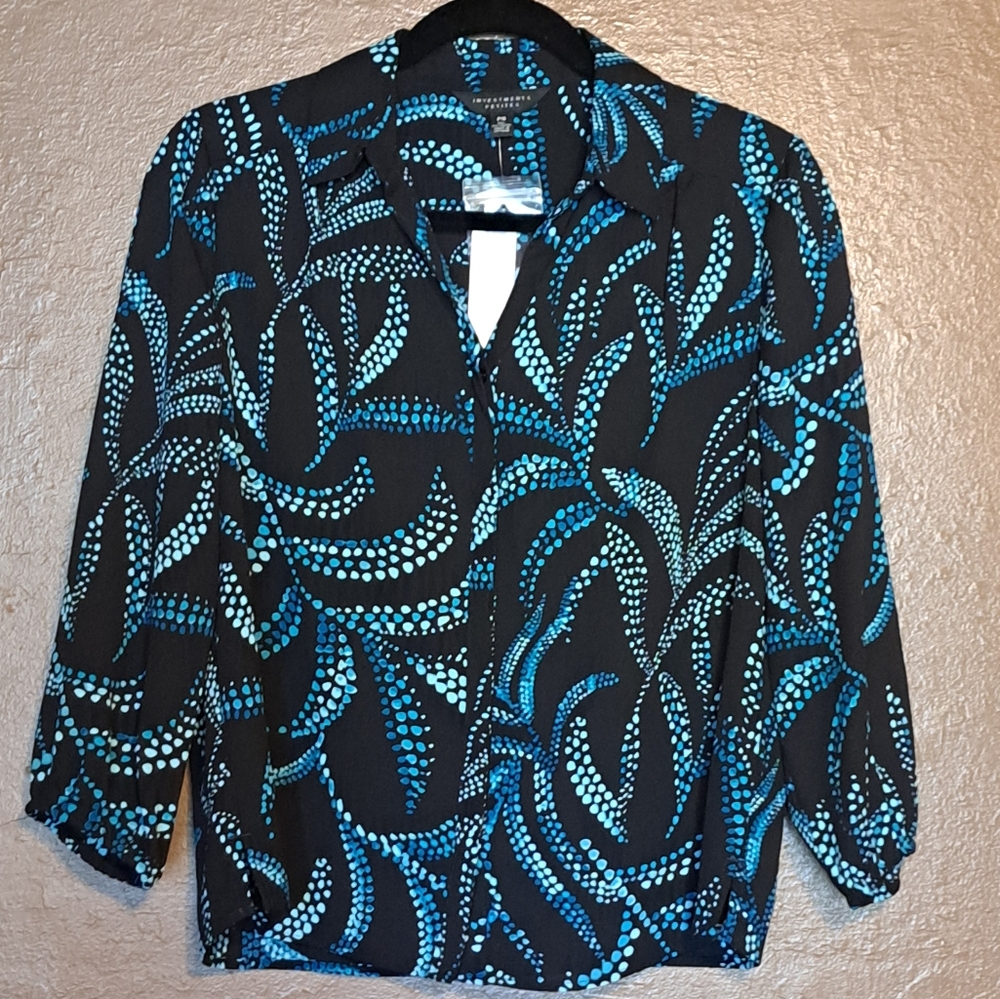 Investments Petites Blouse Size Petite Small